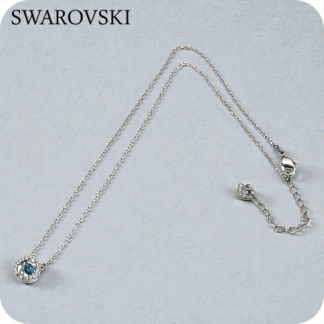 スワロフスキー ネックレス レディース ブランド SWAROVSKI Una ペンダント スワロフスキー 5279425 シルバー ブルー アクセサリー SW-5279425
