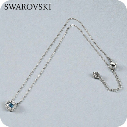 スワロフスキー ネックレス レディース ブランド SWAROVSKI Una ペンダント スワロフスキー 5279425 シルバー ブルー アクセサリー SW-5279425