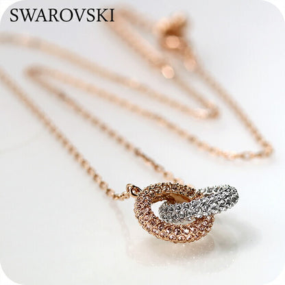 スワロフスキー ネックレス レディース ブランド SWAROVSKI Dextera ペンダント スワロフスキー 5414999 ローズゴールド シルバー SW-5414999