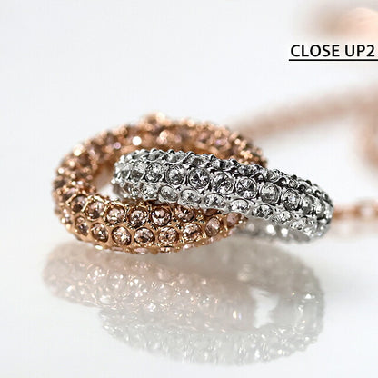 スワロフスキー ネックレス レディース ブランド SWAROVSKI Dextera ペンダント スワロフスキー 5414999 ローズゴールド シルバー SW-5414999