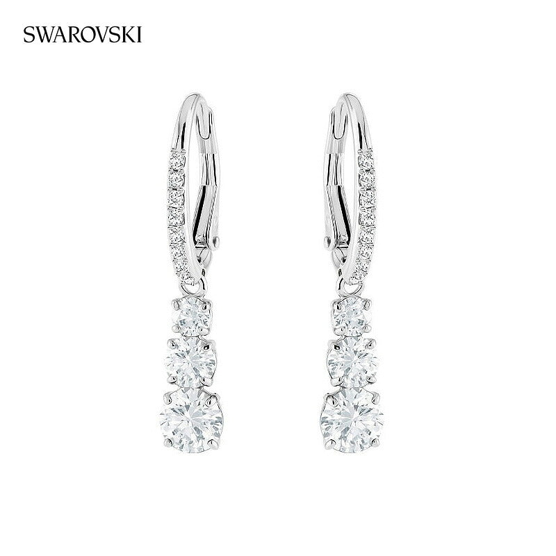 スワロフスキー ピアス レディース ブランド SWAROVSKI Stilla Attract フープ スワロフスキー 両耳用 5416155 シルバー アクセサリー SW-5416155