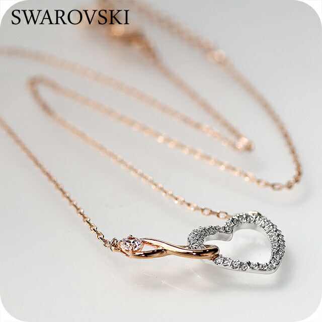 スワロフスキー ネックレス レディース ブランド SWAROVSKI Hyperbola ペンダント スワロフスキー ハート 5518865 ローズゴールド SW-5518865