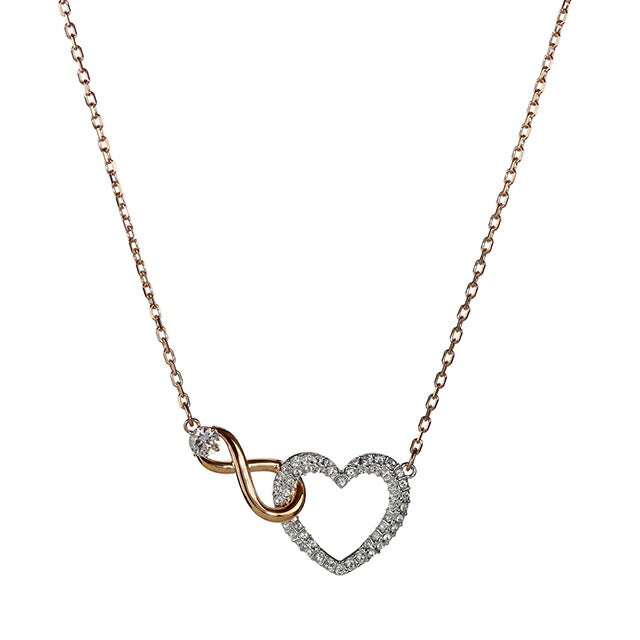 スワロフスキー ネックレス レディース ブランド SWAROVSKI Hyperbola ペンダント スワロフスキー ハート 5518865 ローズゴールド SW-5518865