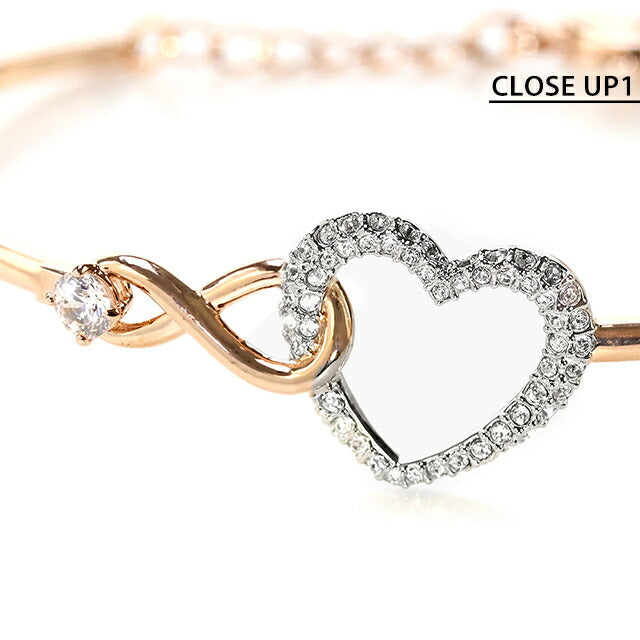スワロフスキー バングル レディース ブランド SWAROVSKI Hyperbola ブレスレット スワロフスキー ハート 5518869 ローズゴールド アクセ SW-5518869