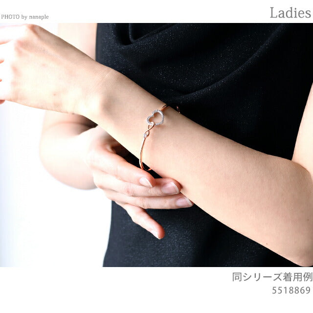 スワロフスキー バングル レディース ブランド SWAROVSKI Hyperbola ブレスレット スワロフスキー ハート 5518869 ローズゴールド アクセ SW-5518869