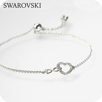 スワロフスキー ブレスレット レディース ブランド SWAROVSKI Hyperbola スワロフスキー ハート 5524421 シルバー アクセサリー SW-5524421