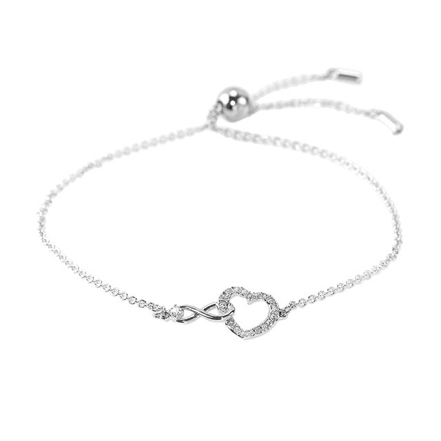 スワロフスキー ブレスレット レディース ブランド SWAROVSKI Hyperbola スワロフスキー ハート 5524421 シルバー アクセサリー SW-5524421