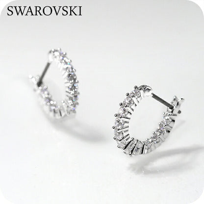 スワロフスキー ピアス レディース ブランド SWAROVSKI Matrix Vittore フープ スワロフスキー 両耳用 5562126 シルバー アクセサリー SW-5562126