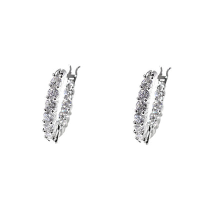 スワロフスキー ピアス レディース ブランド SWAROVSKI Matrix Vittore フープ スワロフスキー 両耳用 5562126 シルバー アクセサリー SW-5562126