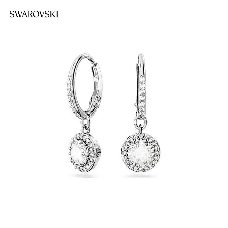 ★SWAROVSKIスワロフスキー ピアス フープ シルバー angelic スワロフスキー ピアス レディース ブランド SWAROVSKI Una Angelic