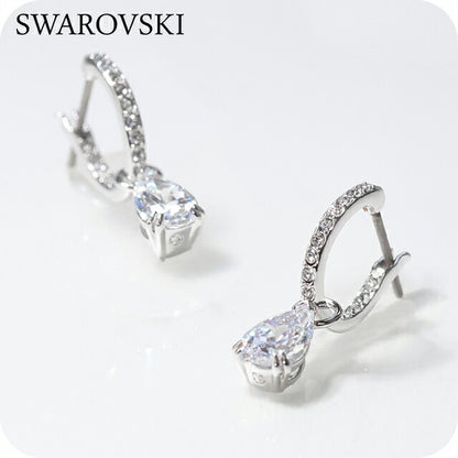 スワロフスキー ピアス レディース ブランド SWAROVSKI Stilla フープ スワロフスキー 両耳用 5636716 シルバー アクセサリー SW-5636716