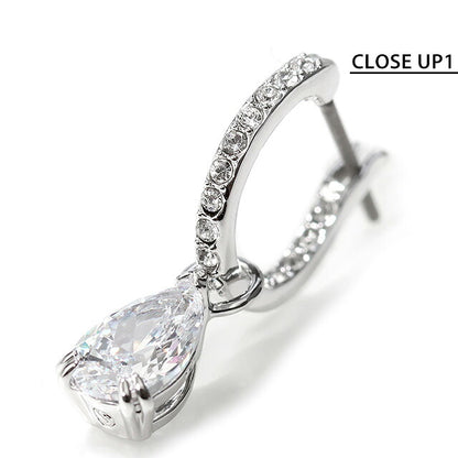 スワロフスキー ピアス レディース ブランド SWAROVSKI Stilla フープ スワロフスキー 両耳用 5636716 シルバー アクセサリー SW-5636716