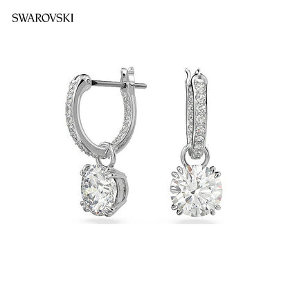 スワロフスキー ピアス レディース ブランド SWAROVSKI Stilla フープ スワロフスキー 両耳用 5636717 シルバー アクセサリー SW-5636717