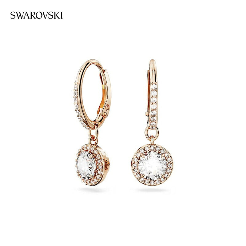 スワロフスキー ピアス レディース ブランド SWAROVSKI Una Angelic フープ スワロフスキー 両耳用 5638769 ローズゴールド アクセサリー SW-5638769