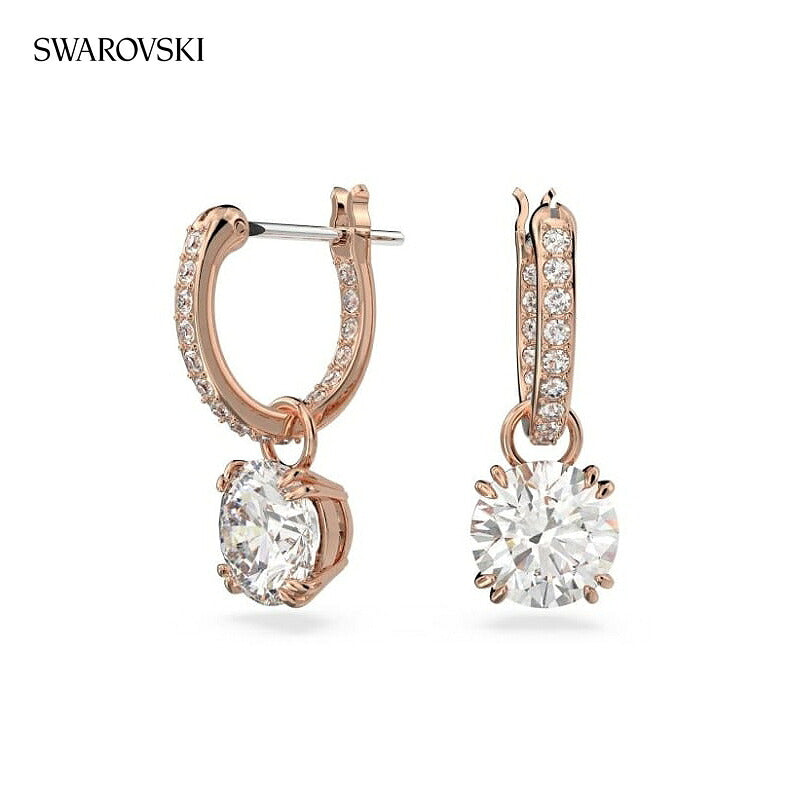 スワロフスキー ピアス レディース ブランド SWAROVSKI Stilla フープ スワロフスキー 両耳用 5639975 ローズゴールド アクセサリー SW-5639975