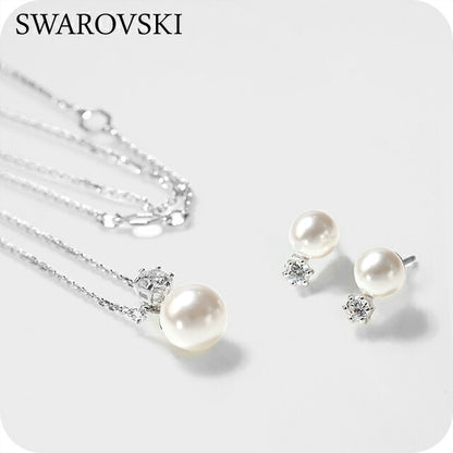 スワロフスキー ネックレス ピアス セット レディース SWAROVSKI Matrix Set ペンダント 2点セット スタッド スワロフスキー 両耳用 5689624 SW-5689624