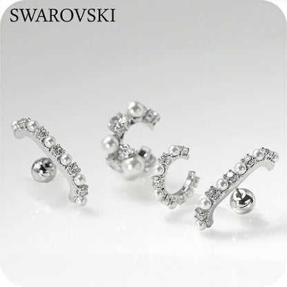 スワロフスキー ピアス レディース ブランド SWAROVSKI Matrix イヤーカフ ３点セット スタッド スワロフスキー 両耳用 5691715 シルバー SW-5691715