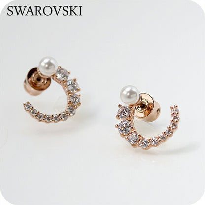 スワロフスキー ピアス レディース ブランド SWAROVSKI Matrix スタッド スワロフスキー 両耳用 5692264 ローズゴールド アクセサリー SW-5692264