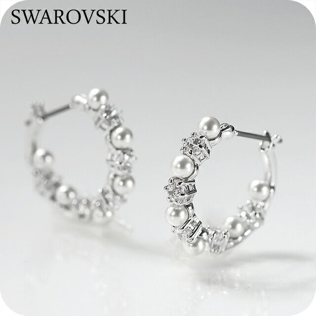 スワロフスキー ピアス レディース ブランド SWAROVSKI Matrix フープ スワロフスキー 両耳用 5709256 シルバー アクセサリー SW-5709256