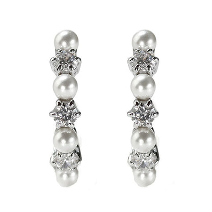 Swarovski earrings for women brand SWAROVSKI Matrix hoop Swarovski for both ears 5709256 Silver accessories SW-5709256