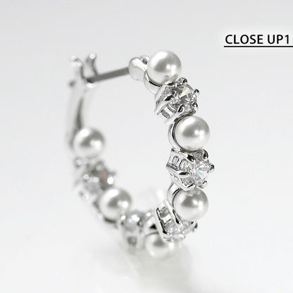 Swarovski earrings for women brand SWAROVSKI Matrix hoop Swarovski for both ears 5709256 Silver accessories SW-5709256