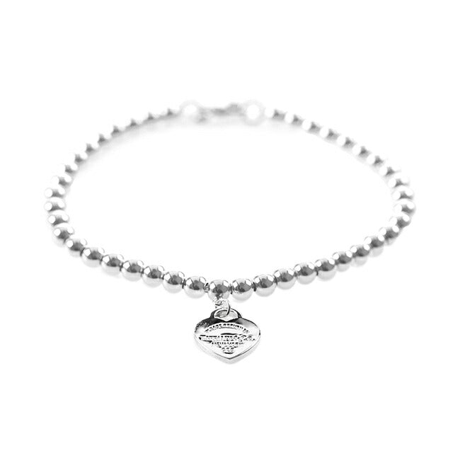 蒂芙尼手链女装品牌TIFFANY &amp; Co.回归蒂芙尼中号珠子海外限量型号23984024银色配饰TIF-23984024