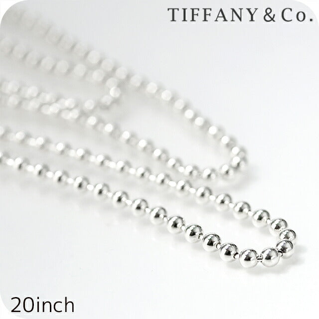 ティファニー ネックレス レディース ブランド TIFFANY&amp;Co. 20inch ビーズ 24600327 シルバー アクセサリー TIF-24600327
