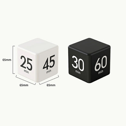 厨房计时器数字音量调节方形时尚可爱紧凑小型黑白电池供电用于学习TIMER-DICE 可选型号