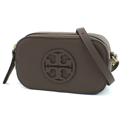 トリーバーチ 斜め掛け ショルダーバッグ レディース ブランド TORY BURCH MILLER レザー カンボジア 145667 CLAM SHELL グレー系 バッグ TOB145667021