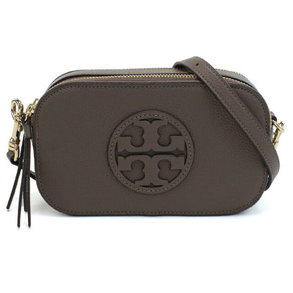 トリーバーチ 斜め掛け ショルダーバッグ レディース ブランド TORY BURCH MILLER レザー カンボジア 145667 CLAM SHELL グレー系 バッグ TOB145667021