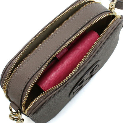 トリーバーチ 斜め掛け ショルダーバッグ レディース ブランド TORY BURCH MILLER レザー カンボジア 145667 CLAM SHELL グレー系 バッグ TOB145667021