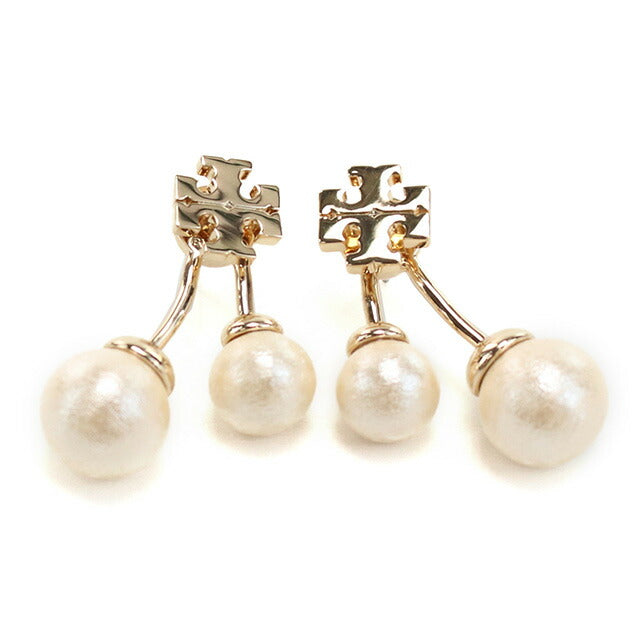 トリーバーチ ピアス レディース ブランド TORY BURCH 147756 TORY GOLD-CREAM ホワイト系 アクセサリー TOB147756011