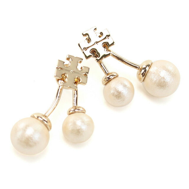 トリーバーチ ピアス レディース ブランド TORY BURCH 147756 TORY GOLD-CREAM ホワイト系 アクセサリー TOB147756011