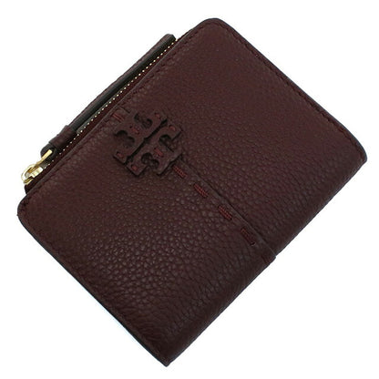 トリーバーチ 二折財布小銭入付き レディース ブランド TORY BURCH MCGRAW レザー フィリピン 148751 WINE ボルドー系 財布 TOB148751011