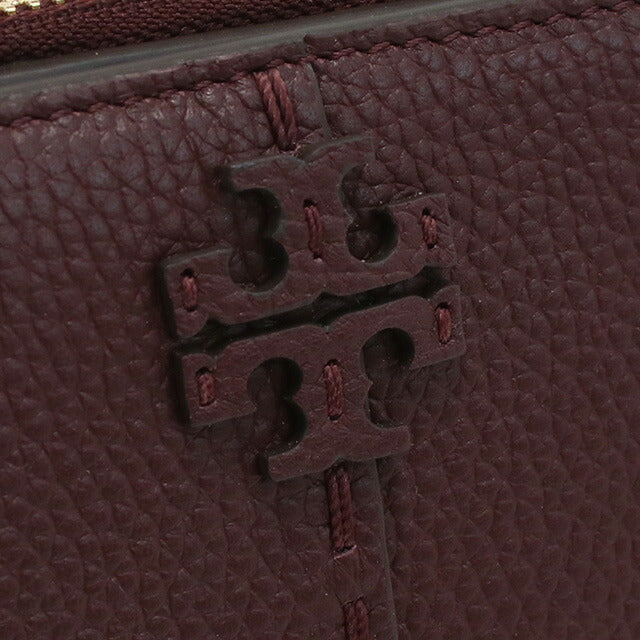 トリーバーチ 二折財布小銭入付き レディース ブランド TORY BURCH MCGRAW レザー フィリピン 148751 WINE ボルドー系 財布 TOB148751011