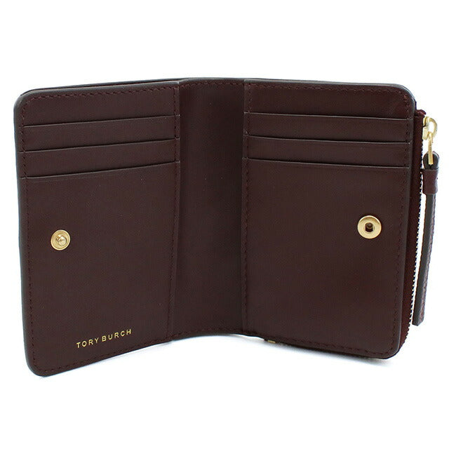トリーバーチ 二折財布小銭入付き レディース ブランド TORY BURCH MCGRAW レザー フィリピン 148751 WINE ボルドー系 財布 TOB148751011
