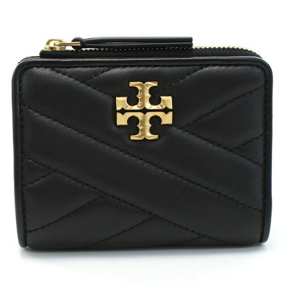 トリーバーチ 二折財布小銭入付き レディース ブランド TORY BURCH KIRA レザー 153121 BLACK ブラック 財布 TOB153121011