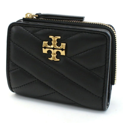 トリーバーチ 二折財布小銭入付き レディース ブランド TORY BURCH KIRA レザー 153121 BLACK ブラック 財布 TOB153121011