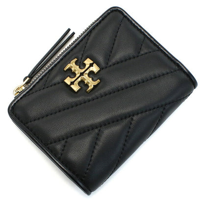 トリーバーチ 二折財布小銭入付き レディース ブランド TORY BURCH KIRA レザー 153121 BLACK ブラック 財布 TOB153121011