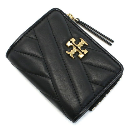 トリーバーチ 二折財布小銭入付き レディース ブランド TORY BURCH KIRA レザー 153121 BLACK ブラック 財布 TOB153121011