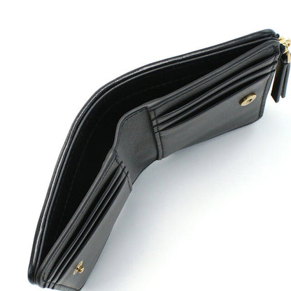 トリーバーチ 二折財布小銭入付き レディース ブランド TORY BURCH KIRA レザー 153121 BLACK ブラック 財布 TOB153121011