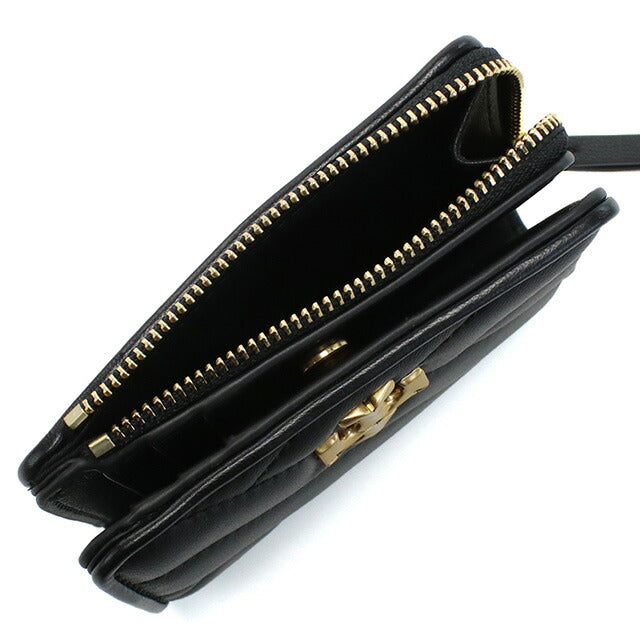 トリーバーチ 二折財布小銭入付き レディース ブランド TORY BURCH KIRA レザー 153121 BLACK ブラック 財布 TOB153121011