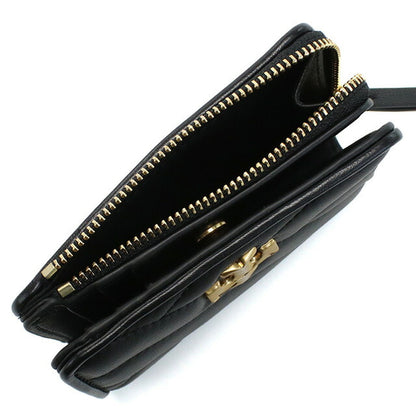 トリーバーチ 二折財布小銭入付き レディース ブランド TORY BURCH KIRA レザー 153121 BLACK ブラック 財布 TOB153121011