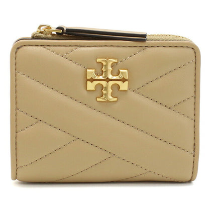 トリーバーチ 二折財布小銭入付き レディース ブランド TORY BURCH KIRA レザー 153121 DESERT DUNE ベージュ系 財布 TOB153121021