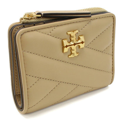 トリーバーチ 二折財布小銭入付き レディース ブランド TORY BURCH KIRA レザー 153121 DESERT DUNE ベージュ系 財布 TOB153121021