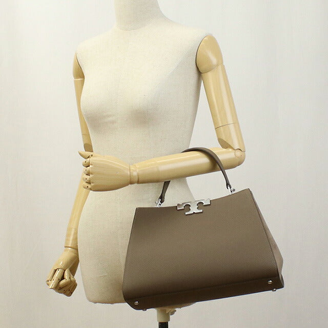トリーバーチ ハンドバッグ レディース ブランド TORY BURCH ELEANOR 153215 WILD MUSHROOM グレー系 バッグ TOB153215011
