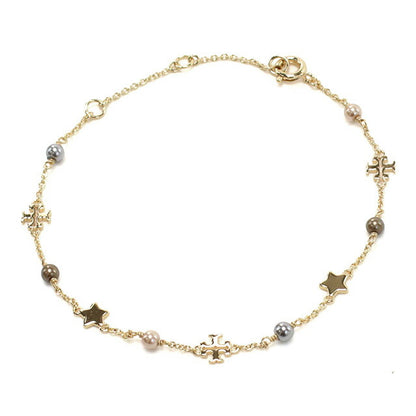 トリーバーチ ブレスレット レディース ブランド TORY BURCH DELICATE KIRA 153671 BROWN ゴールド系 アクセサリー TOB153671011