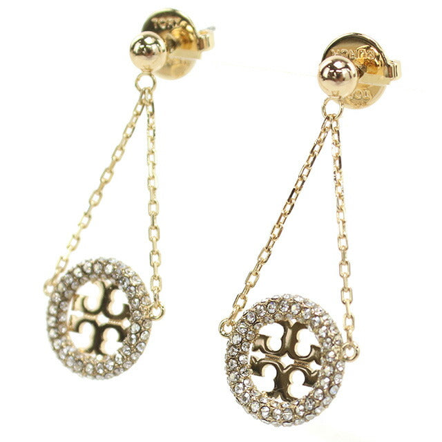 トリーバーチ ピアス レディース ブランド TORY BURCH MILLER 153690 TORY GOLD-CRYSTA ゴールド系 アクセサリー TOB153690011