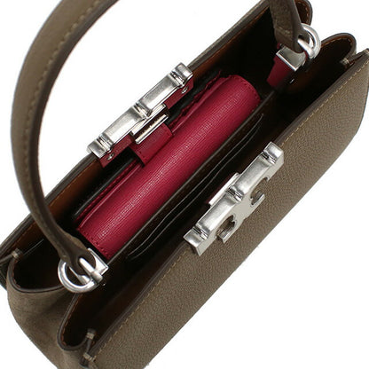 トリーバーチ ハンドバッグ レディース ブランド TORY BURCH ELEANOR 154817 WILD MUSHROOM グレー系 バッグ TOB154817011