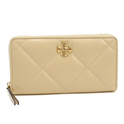 トリーバーチ 長財布ラウンドファスナー レディース ブランド Tory Burch KIRA DIAMOND QUILT 154989 VANILLA SOFT SERVE 財布 TOB154989021